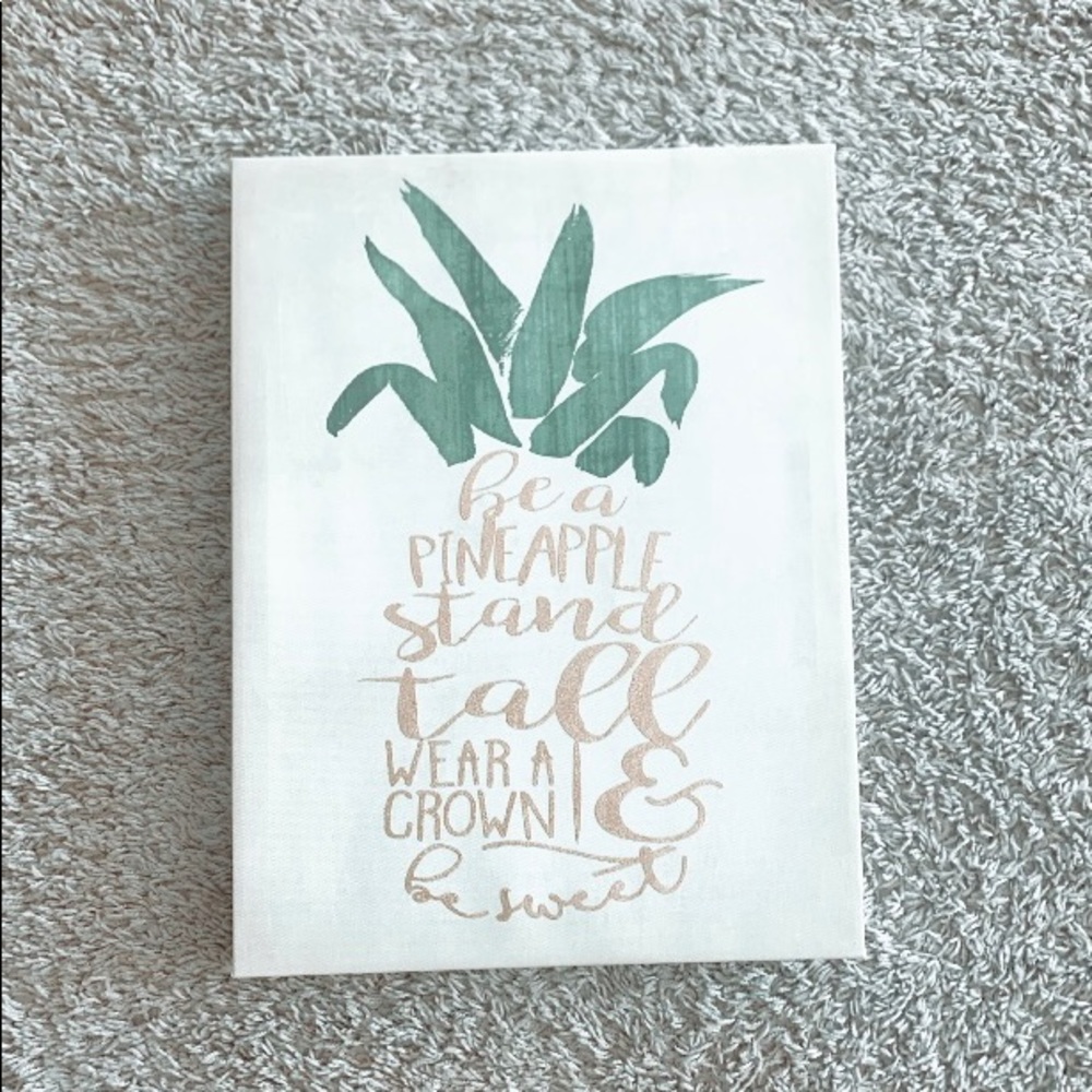 Pineapple Quote Wall Art